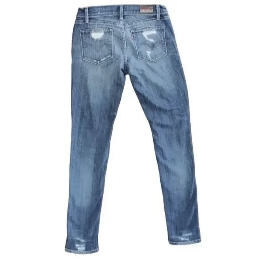 Levi’s Big E Capital E Distressed Skinny Jeans Low Rise 27